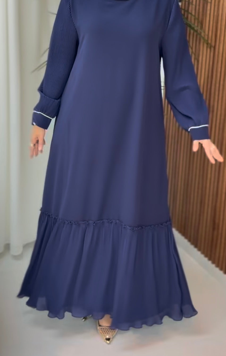 فستان تركي بلون الكحلي 💙