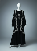 Luxury Gulf 2-Piece Velvet Abaya with Hand Beading