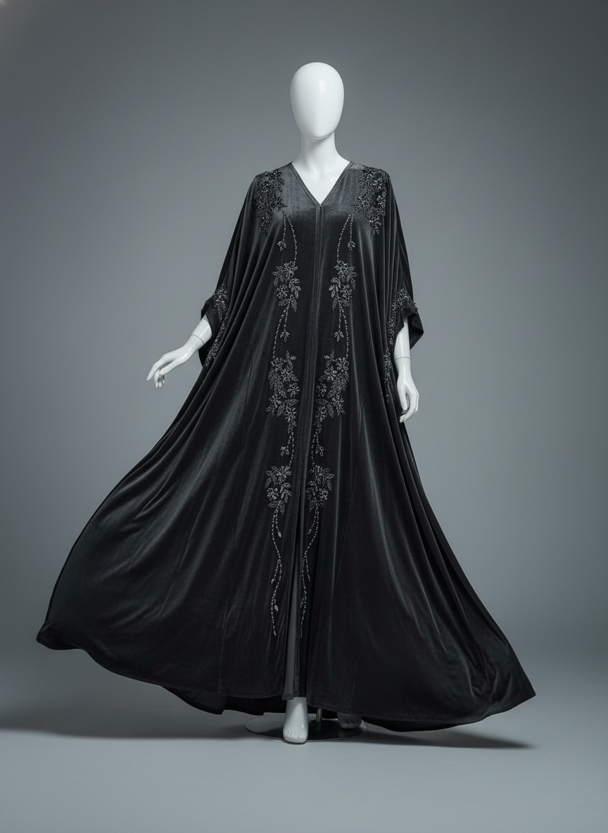 Luxury Velvet Abaya for Women – Elegant, Soft, and Comfortable