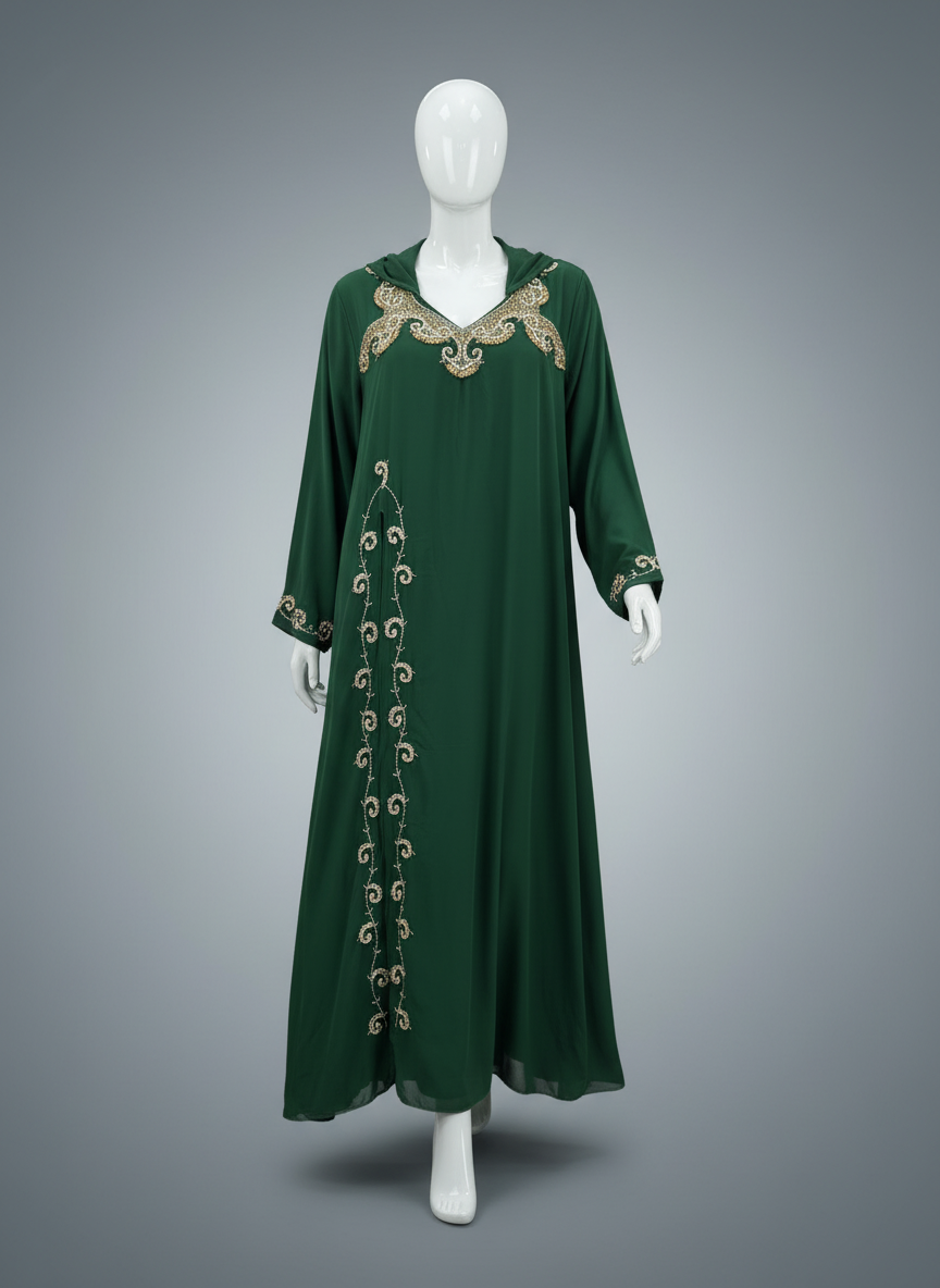 جلابية خليجية بتصميم راقٍ