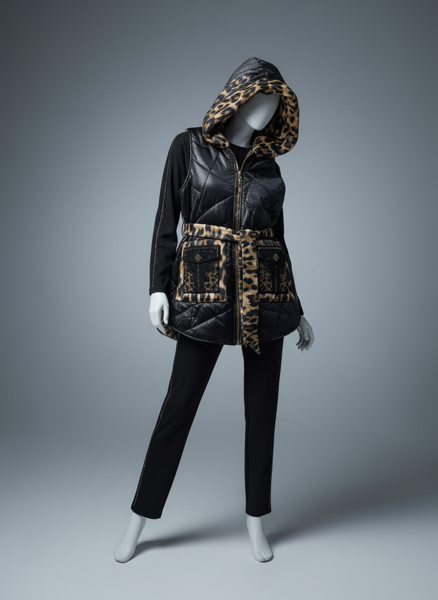 Bitcoin- Turkish 3-Piece Velvet Daily Set — Blouse, Pants & Vest