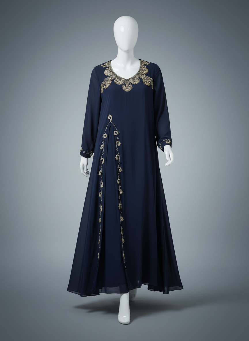 جلابية خليجية بتصميم راقٍ