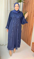 عباية خليجية بلون الكحلي 💙