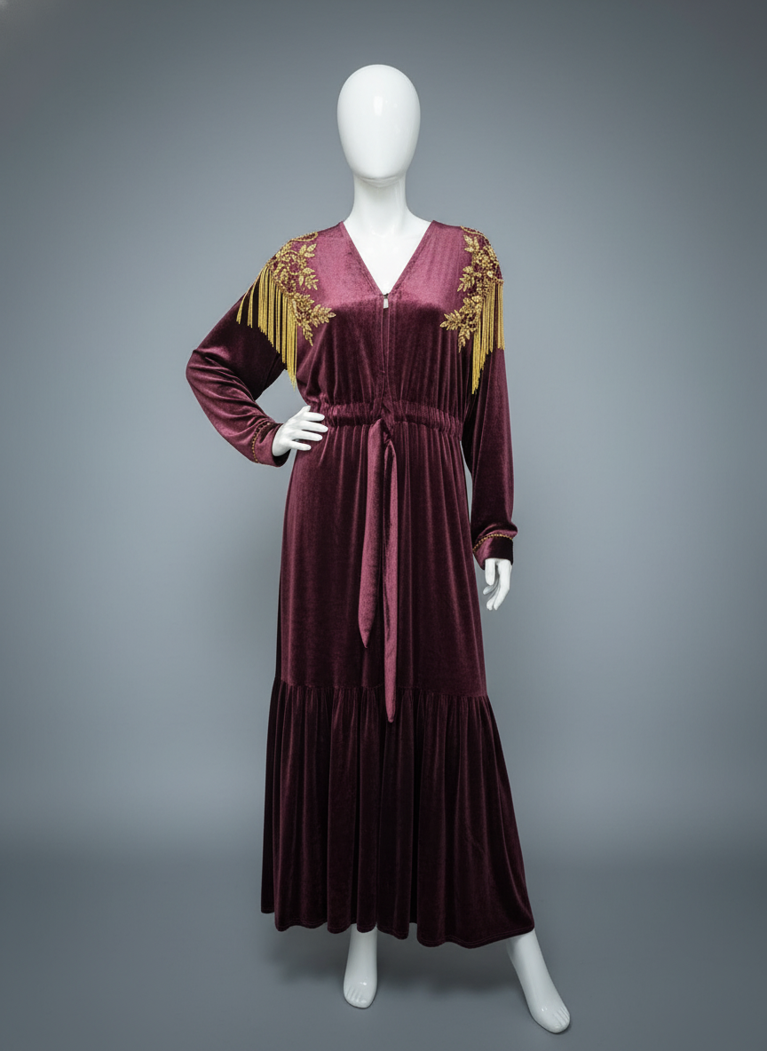 Luxury Velvet Abaya for Women – Elegant, Soft, and Comfortable