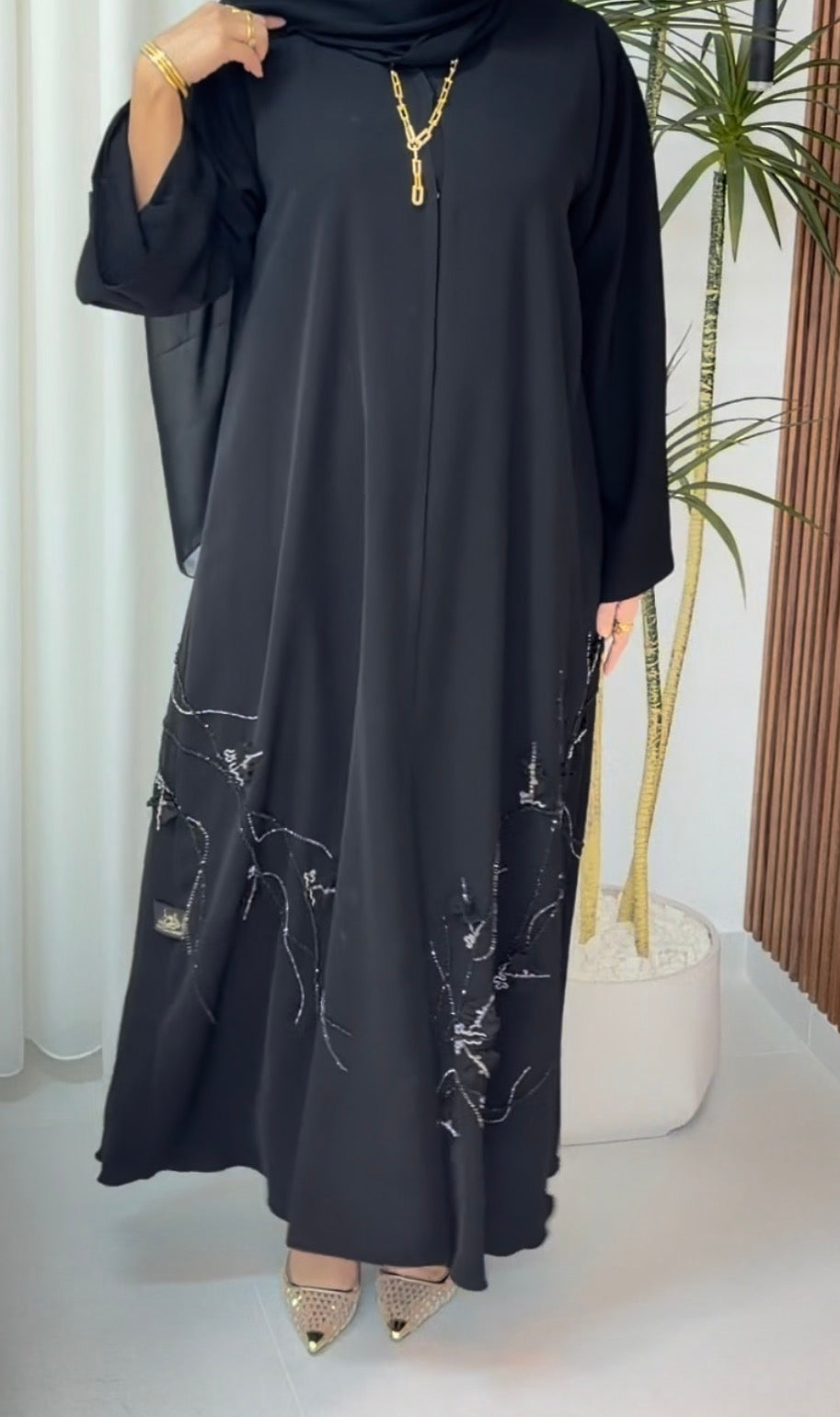 عباية خليجية مع شك 🖤