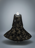 “Luxury yallow velvet dress for women – elegant soft fabric, long sleeve design.”