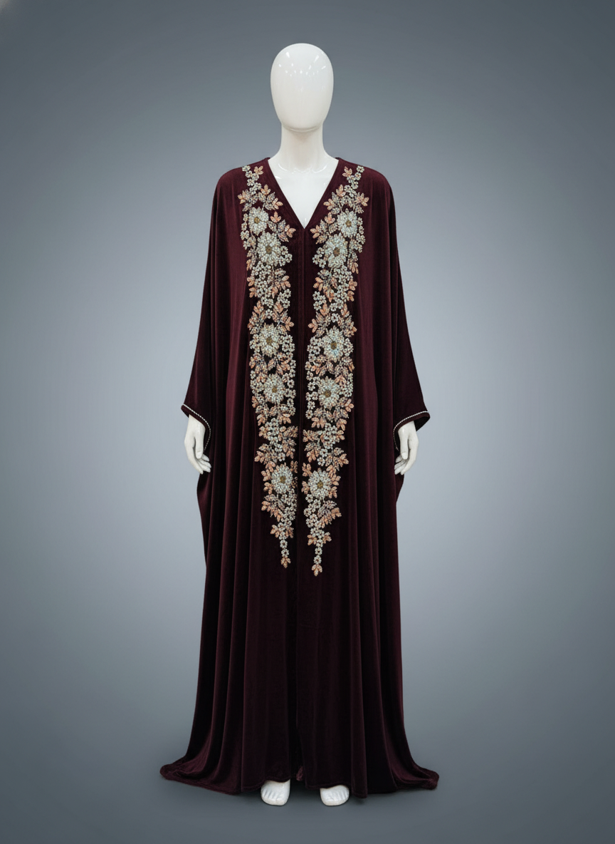 Luxury Velvet Abaya for Women – Elegant, Soft, and Comfortable