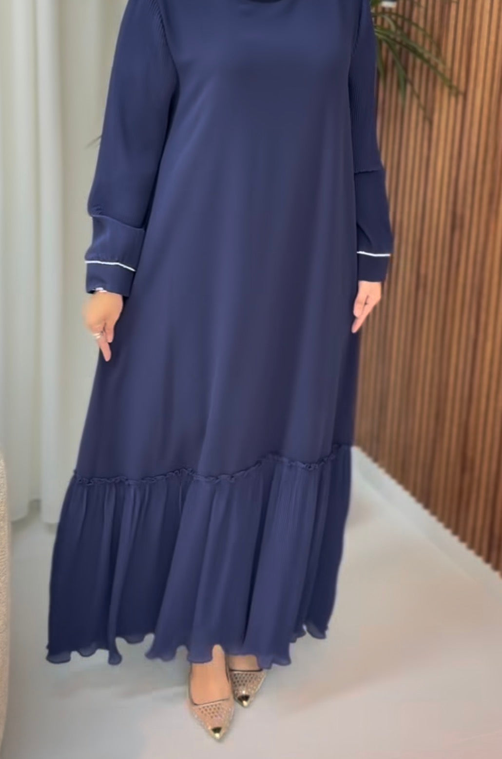 فستان تركي بلون الكحلي 💙