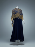 Hand-Beaded Fringe Cape