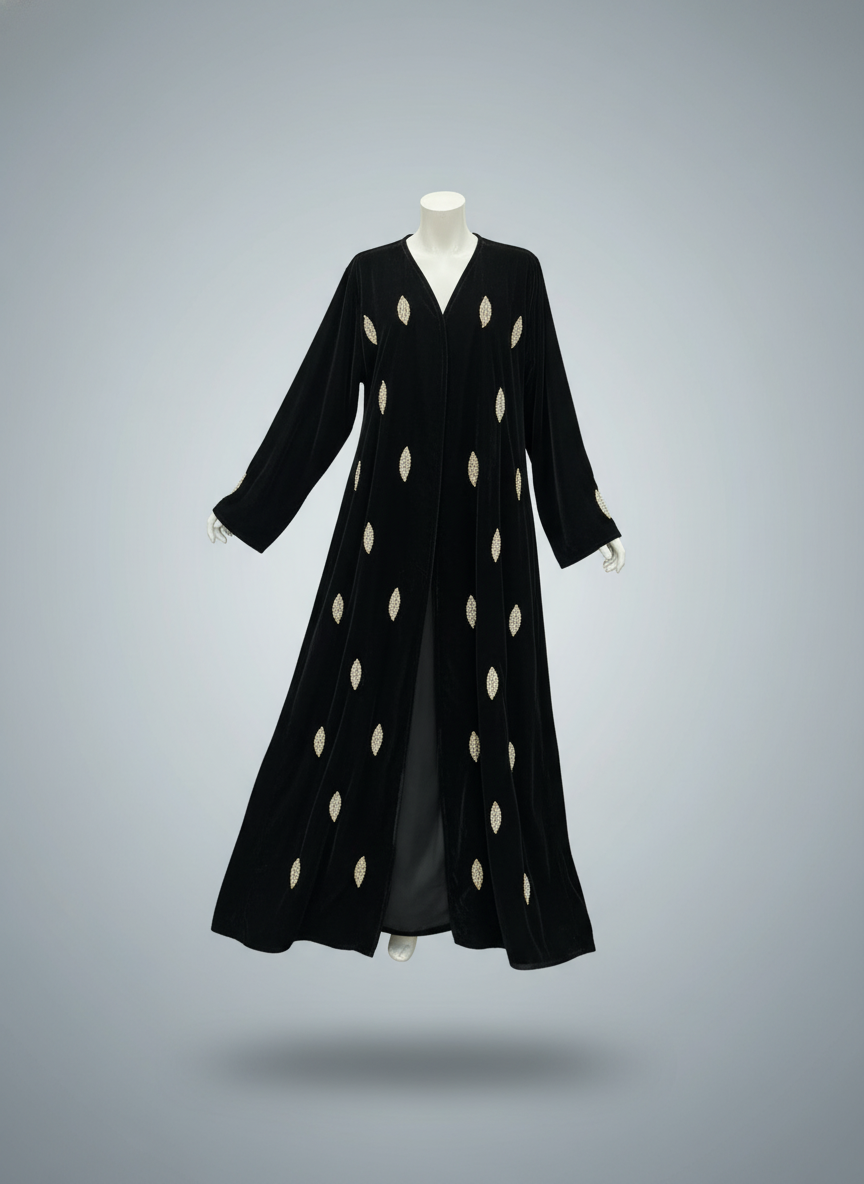 Luxury Gulf Velvet Abaya