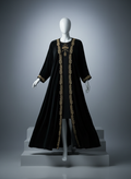 Luxury Gulf 2-Piece Velvet Abaya with Hand Beading