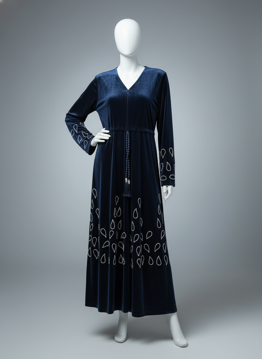 Luxury Velvet Abaya for Women – Elegant, Soft, and Comfortable