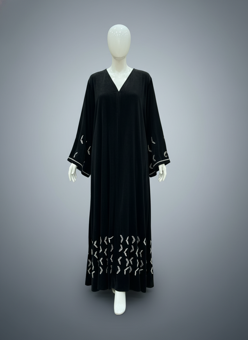 Luxury Velvet Abaya for Women – Elegant, Soft, and Comfortable