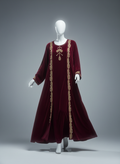 Luxury Gulf 2-Piece Velvet Abaya with Hand Beading
