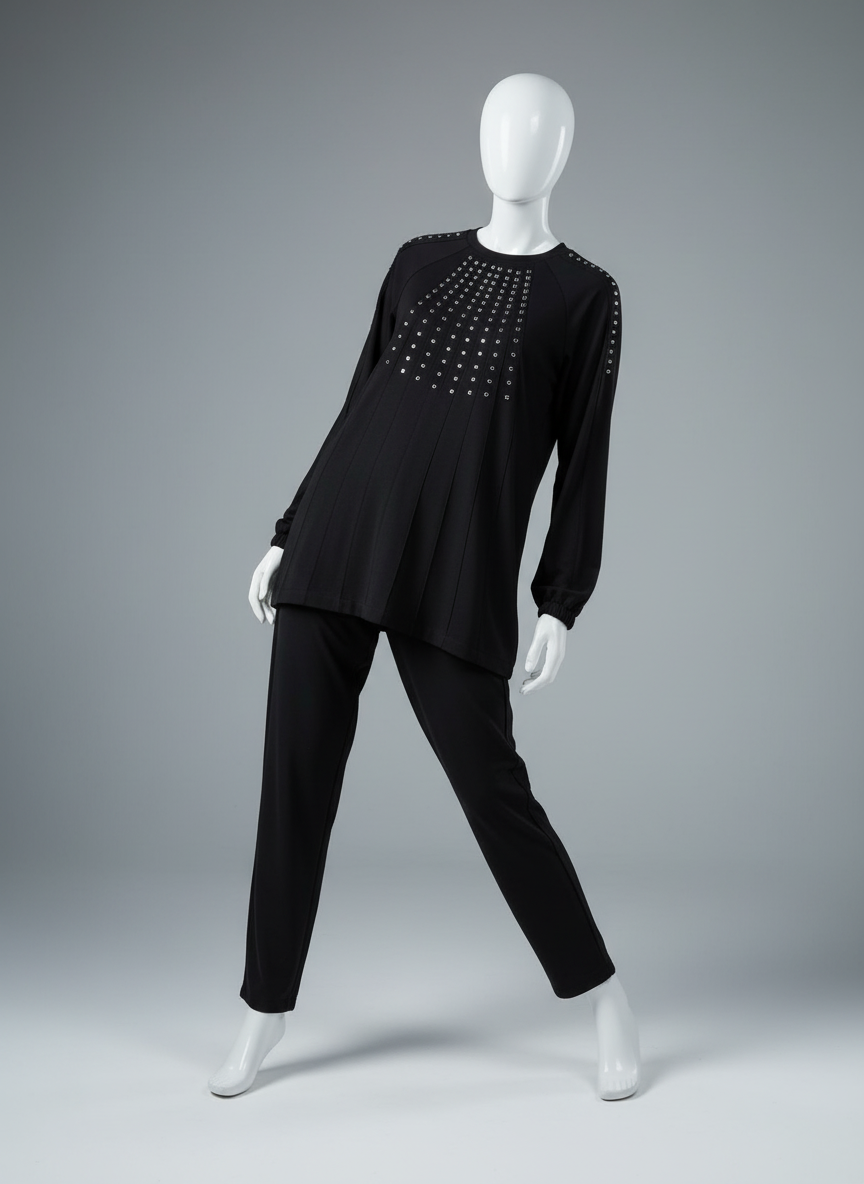 Defne-Turksh 2-Piece  Daily Set — Blouse & Pants