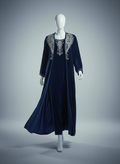Luxury Gulf 2-Piece Velvet Abaya with Hand Beading