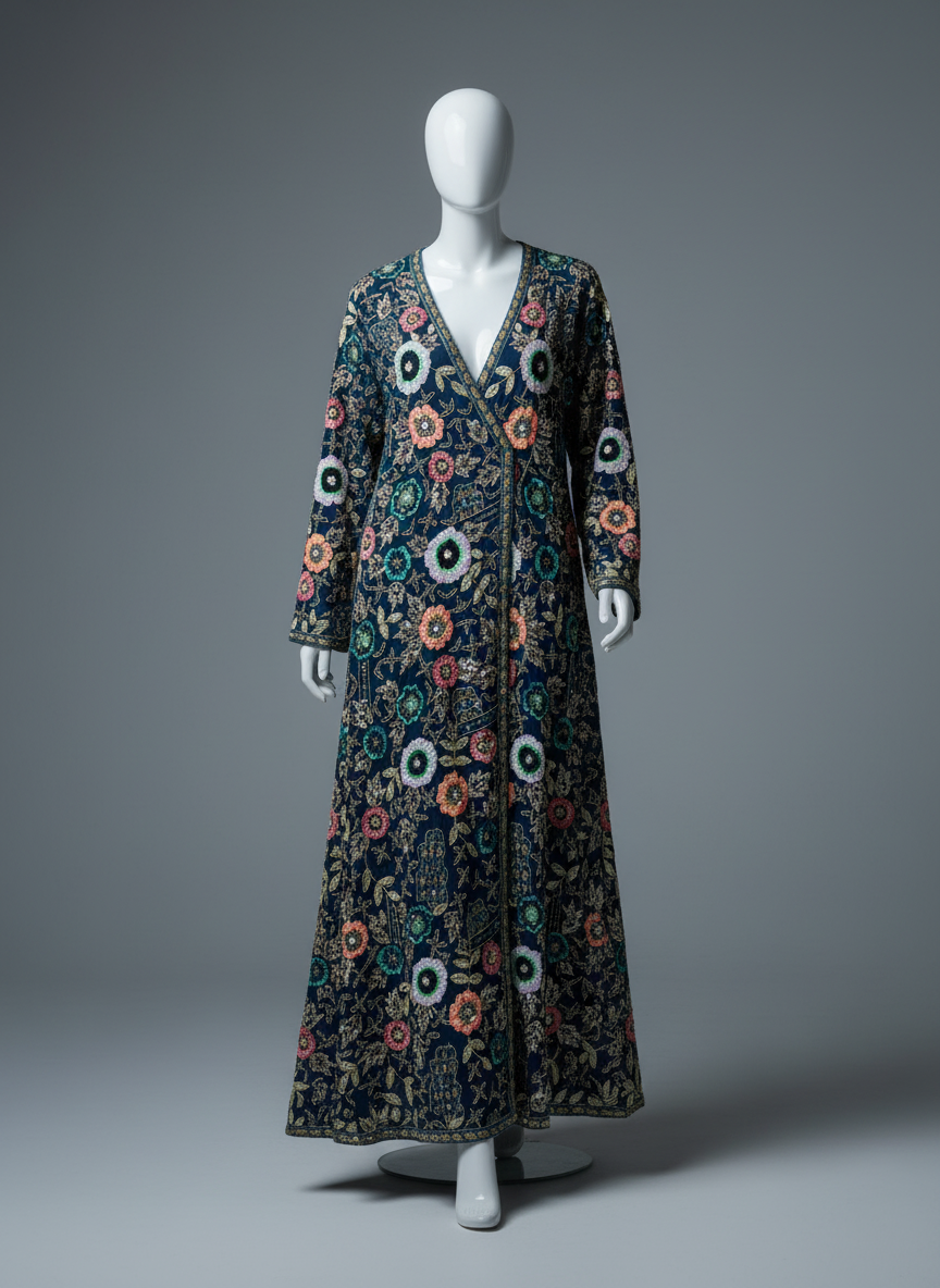 Luxury Floral Embroidered Abaya