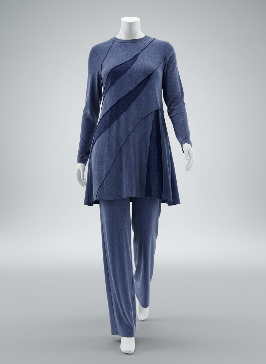 2-Piece Daily Set —  Blouse, Pants