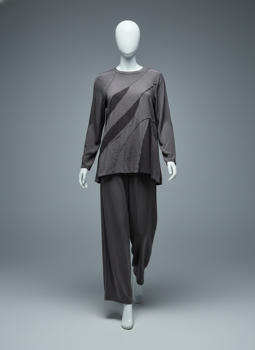2-Piece Daily Set —  Blouse, Pants