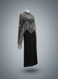 Hand-Beaded Fringe Cape
