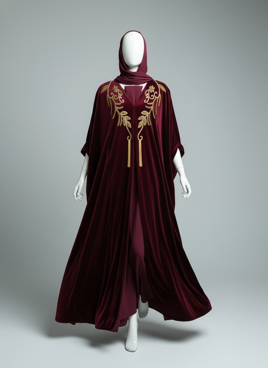 Luxury Velvet Abaya for Women – Elegant, Soft, and Comfortable
