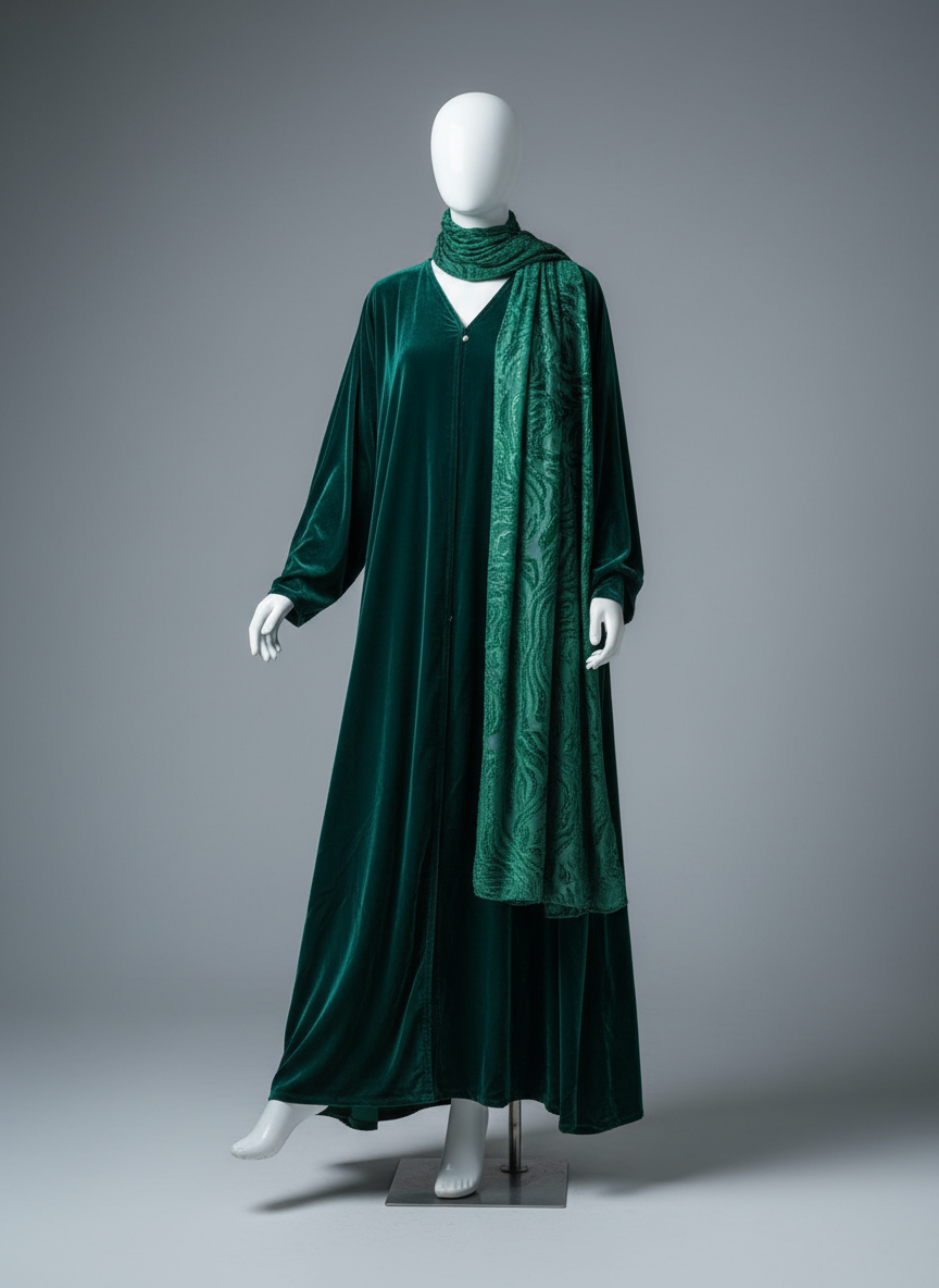 Luxury Gulf  Velvet Abaya