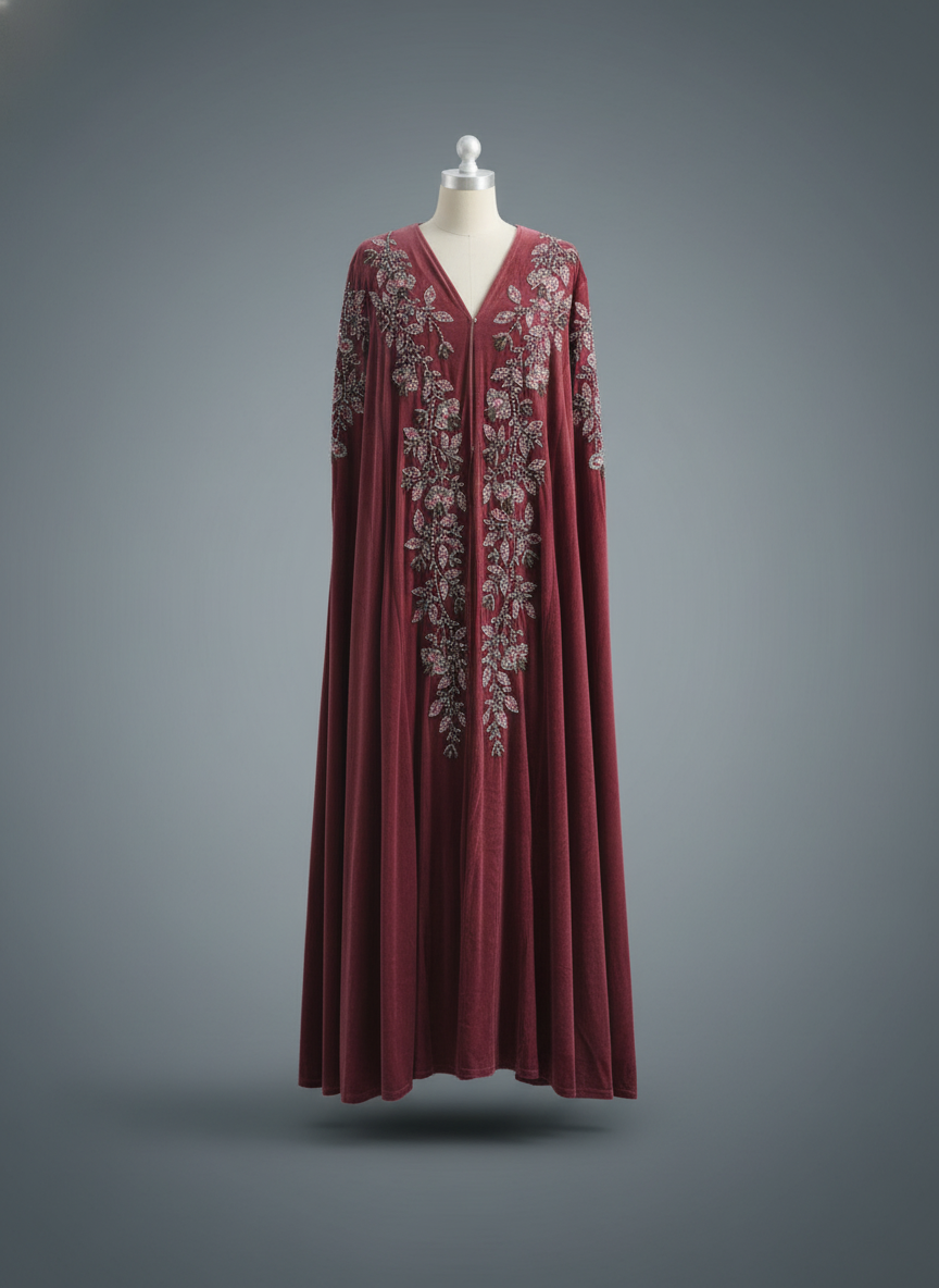 Luxury Velvet Abaya for Women – Elegant, Soft, and Comfortable