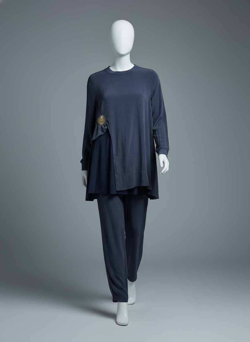 2-Piece Daily Set —  Blouse, Pants