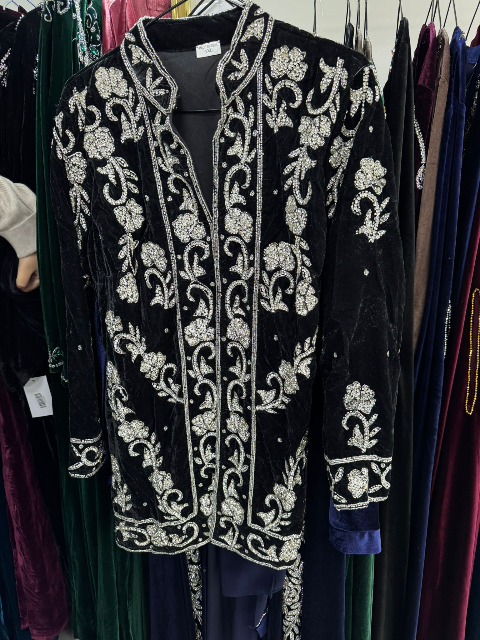 Black embroidered jacket