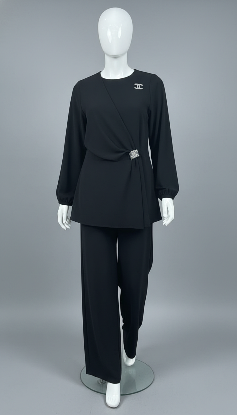2-Piece Daily Set —  Blouse, Pants