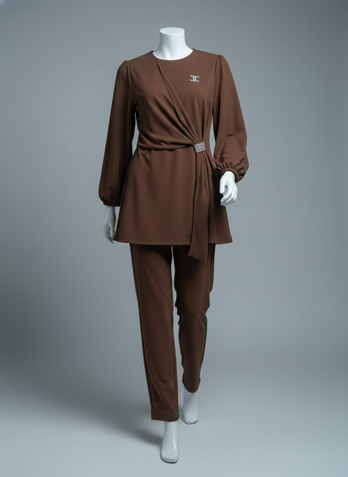 2-Piece Daily Set —  Blouse, Pants