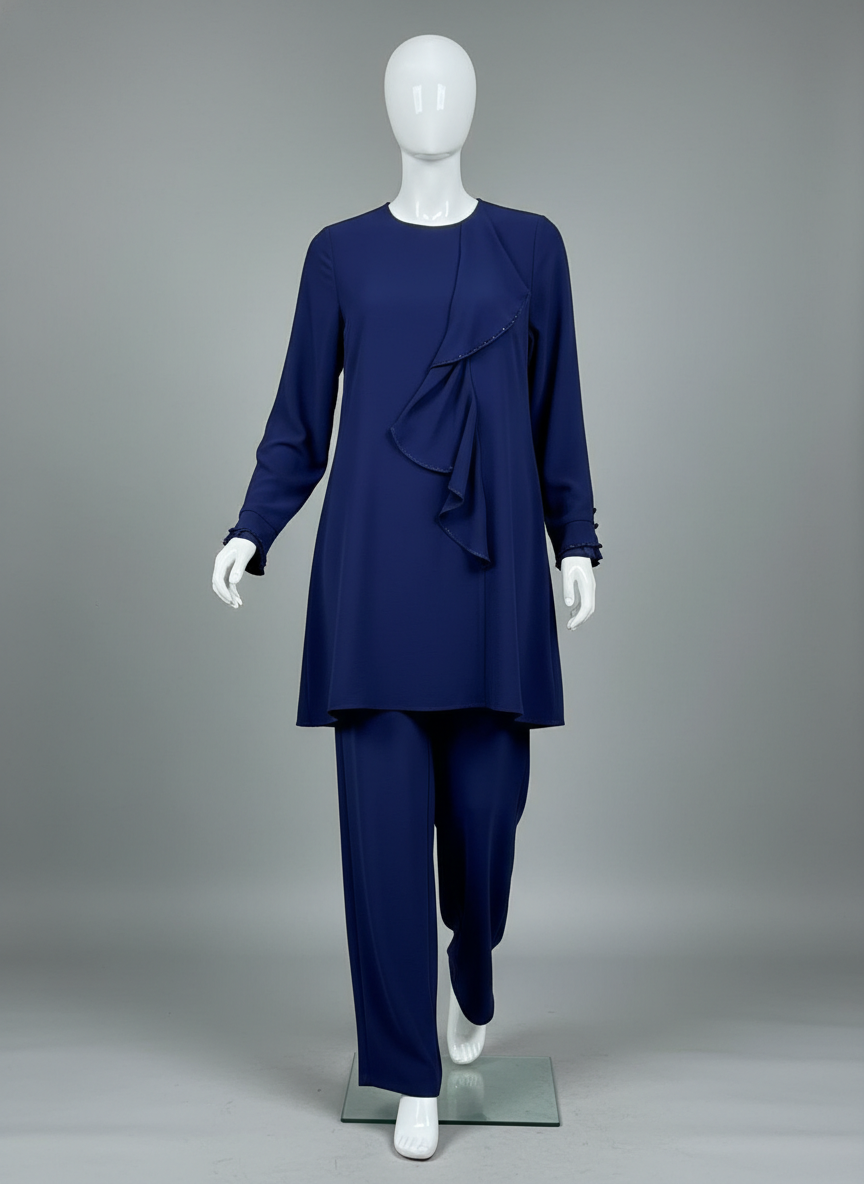 2-Piece Daily Set —  Blouse, Pants