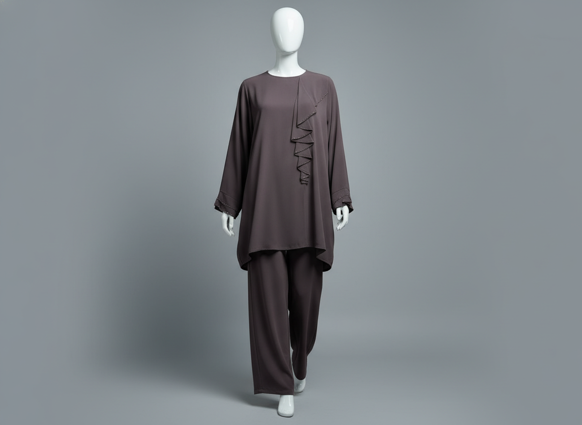 2-Piece Daily Set —  Blouse, Pants