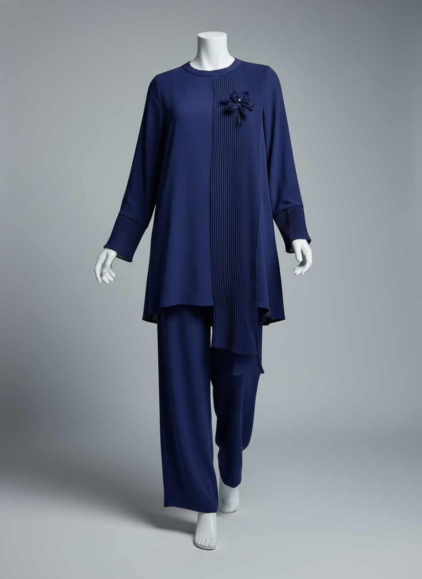 2-Piece Daily Set —  Blouse, Pants