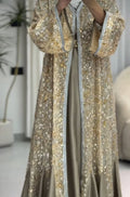 Embroidered Chiffon Two-Piece Abaya