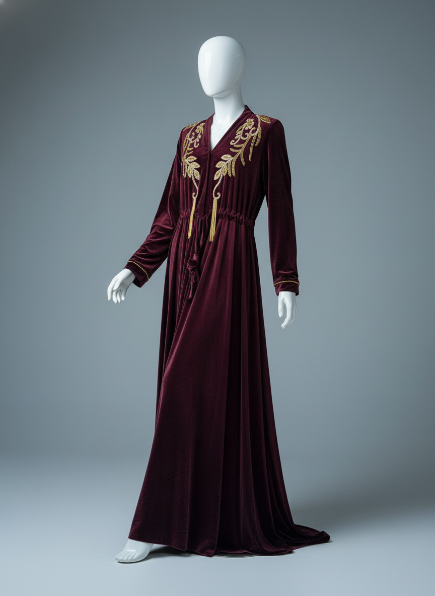 Luxury Velvet Abaya for Women – Elegant, Soft, and Comfortable
