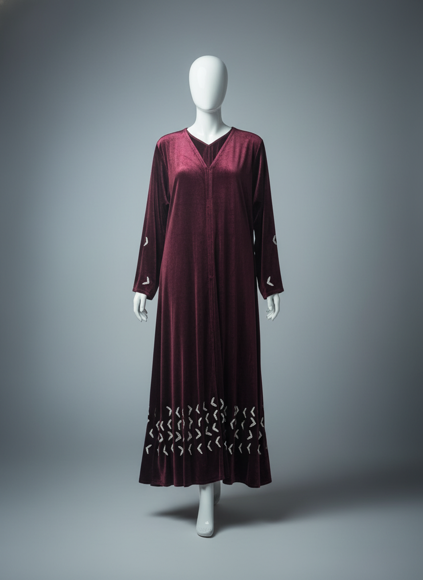 Luxury Velvet Abaya for Women – Elegant, Soft, and Comfortable
